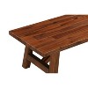 Rasmus Acacia Wood Accent Plant Table Wire Brushed Finish Chestnut - Boraam: Mid-Century Modern, Indoor Use Only - 4 of 4
