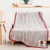 NHL Chicago Blackhawks Two-Tone Faux Shearling Throw Blanket - 2 of 3
