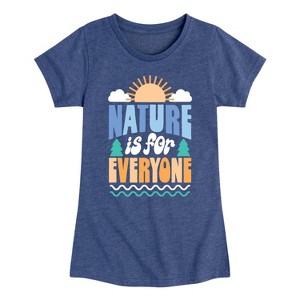 Girls' - Instant Message - Earth Day Fitted Short Sleeve Graphic T-Shirt - 1 of 4