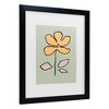 Trademark Fine Art - Pictufy Studio  Flower Yellow and Green Matted Framed Art - 3 of 4