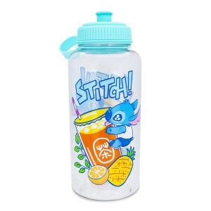 Silver Buffalo Disney Lilo & Stitch Bubble Tea Water Bottle With Sports Cap | Holds 34 Ounces - 1 of 4