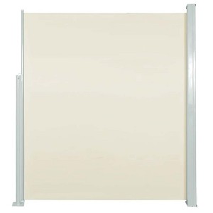 vidaXL Side Awning Cream 100% polyester fabric with PU coating, Steel frame - 1 of 4