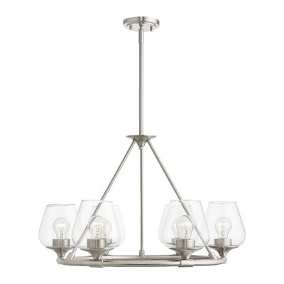 Livex Lighting Willow 6 - Light Chandelier in  Brushed Nickel