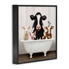 Stupell Industries Country Animals Farmhouse Claw Bathtub, 24" x 24" - 3 of 4