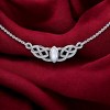 Slickblue Sterling Silver Moonstone Pendant Necklace – Celtic Knot Design, Irish-Inspired Jewelry with 18" Chain - 2 of 3