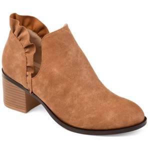 Journee Collection Womens Lennie Slip On Stacked Heel Booties - 1 of 4