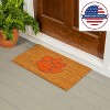 EvergreenNCAAClemson Tigers Logo Natural Coir 28 x 16 Inches Indoor Outdoor Doormat - image 2 of 4