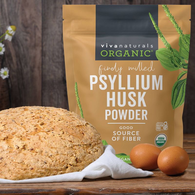 Viva Naturals Psyllium Husk Powder - 24oz, 6 of 8