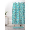 Deny Designs Martza Lisa Tropical Blooms Pattern Blue Memory Foam Bath Mat Blue - 4 of 4