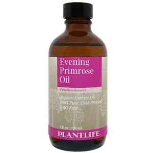 Plantlife Evening Primrose Carrier Oil - Cold Pressed, Non-GMO, and Gluten Free Carrier Oils - for Skin, Hair, and Personal Care - 1 of 3