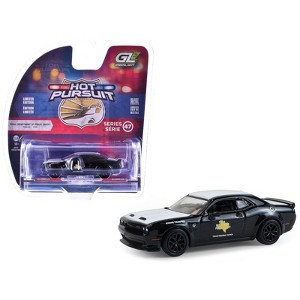 2020 Dodge Challenger SRT Hellcat "Texas Department of Public Safety" Black and White 1/64 Diecast Model Car by Greenlight - 1 of 4