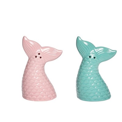 Beachcombers Mermaid Tail Salt and Pepper Shaker Set of 2
