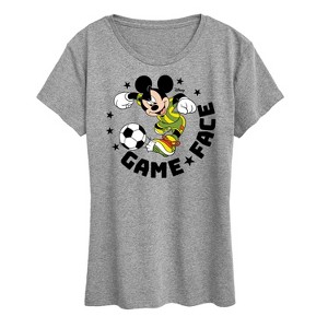 Women's - Disney - Game Face Soccer Short Sleeve Graphic T-Shirt - 1 of 4