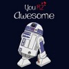 Juniors Womens Star Wars Valentine's Day You R2 Awesome T-Shirt - 2 of 4