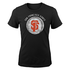 MLB San Francisco Giants Girls' Crew Neck T-Shirt - 1 of 1