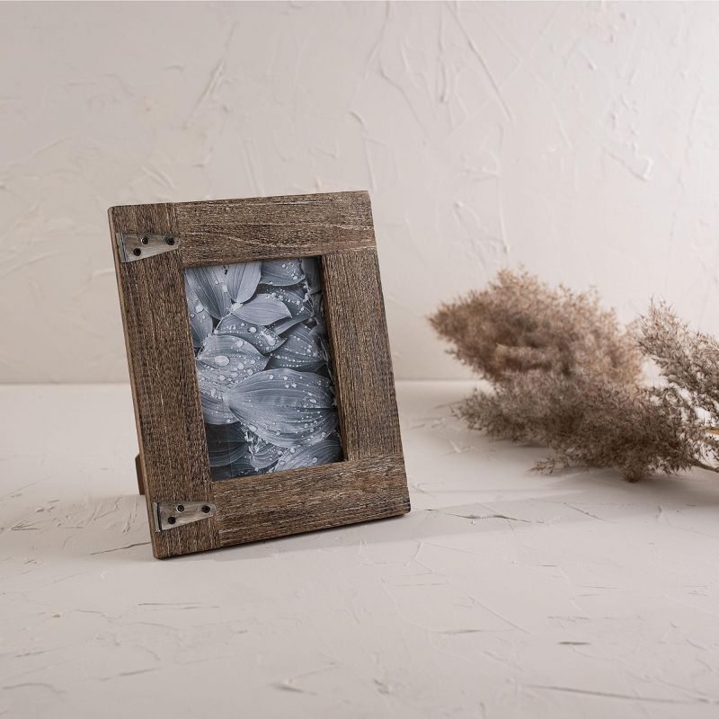 Hinge Accent 5X7 Photo Frame Natural Wood, MDF, Metal & Glass - Foreside Home & Garden, 3 of 9
