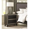 NicBex 2 Drawer Dresser for Bedroom,Chest of Drawers with Grooves Cutouts Pulls Design,Modern Freestanding Dresser,Storage Dressers for Bedroom,Ebony - 2 of 4