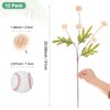 Unique Bargains 5-Heads Artificial Chrysanthemum Ball Flowers Silk Bouquets Real Touch 20 Inch - 3 of 4