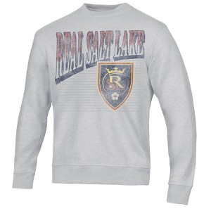 MLS Real Salt Lake Adult Ash Gray Crew Neck Fleece Sweatshirt - XL