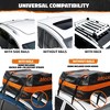 Mockins 20 Cu Ft. Orange Waterproof Rooftop Bag (53"x40"x17") with PVC Mat, Straps, Hooks & More - 3 of 4