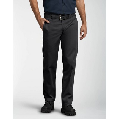 black slim leg work trousers