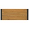 vidaXL Bathroom Cabinet Natural Teak Solid teak wood - Brown and black 43.3" x 17.7" x 13.8" - 4 of 4