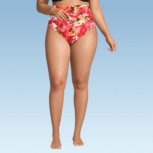 Lands' End Women's Slender Separates Ultra High Waisted Bikini Swim Bottoms - 1 of 3