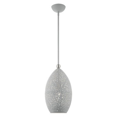 Livex Lighting Charlton 1 - Light Pendant in  Nordic Gray