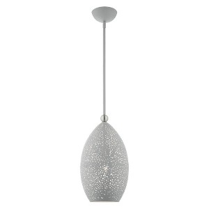 Livex Lighting Charlton 1 - Light Pendant in  Nordic Gray - 1 of 1
