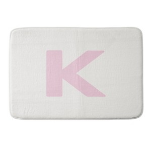 Deny Designs April Lane Art Block Monogram Memory Foam Bath Mat - 1 of 4