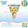 Treasures Gifted Word Party Birthday Banner Pennant - Word Party Birthday Supplies - 2 Pack - 2 of 4