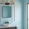Luminance Hadley Four Light Vanity, Amber Glass, Provincial Bronze Finish - 3 of 3