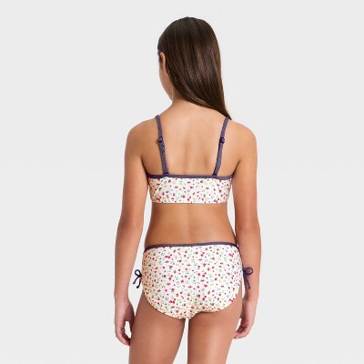 Детские купальники Art Class Girls' Ditsy Floral Bikini Set - art class™ Cream L — фото 2