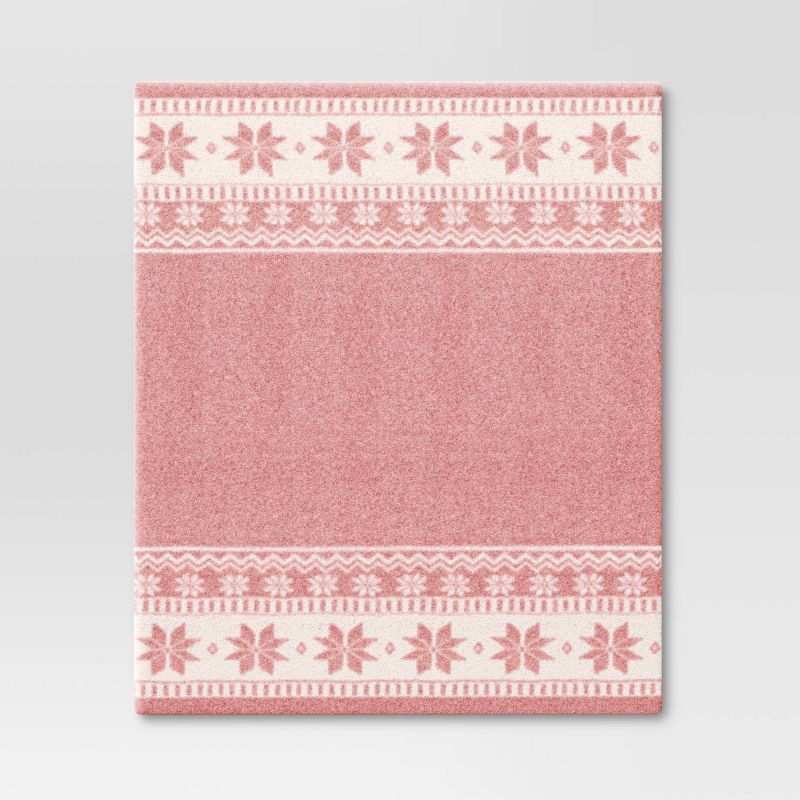 Heathered Fair Isle Cozy Knit Throw Blanket - Threshold™, 4 of 9