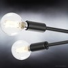 Urban Ambiance Luxury Mid-Century Modern Ceiling Light 5.625''H x 16''W,  Midnight Black Finish,  Albuquerque Collection, UHP4348 - 4 of 4