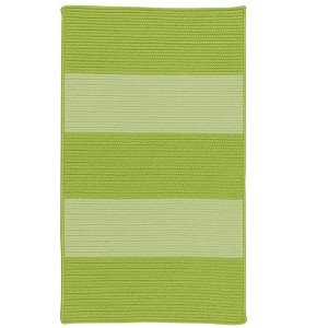 Colonial Mills Newport Textured Stripe Braided Rug, Greens 2'x3', Rectangle Shape - 1 of 4