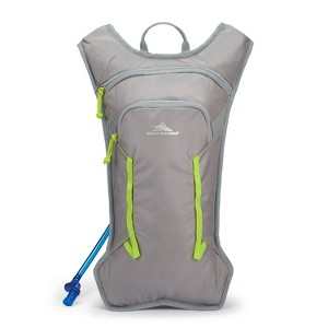 High Sierra HydraHike 2.0 4L Hydration Water Backpack with Insulated Reservoir Pocket for Hiking, Running, Climbing, or Cycling, Gray & Green - 1 of 4