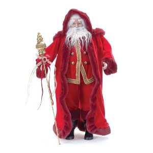 Melrose Jeweled Staff Santa 23"H - 1 of 2