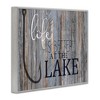 Stupell Industries Life's Better at Lake Phrase Framed Giclee Art - 2 of 4
