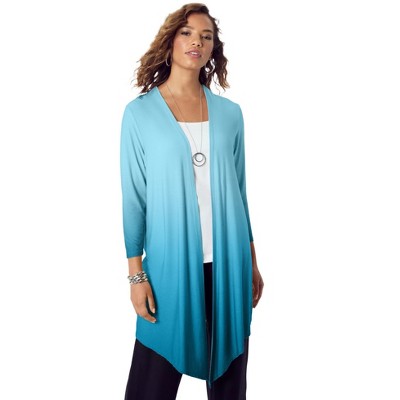 deep teal ombre