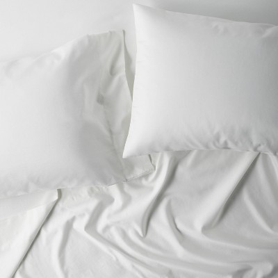 Full White Supima Cotton Sateen Sheet Set