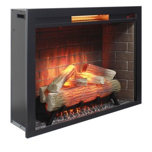 TOBILI 33 inch Infrared Fireplace Insert,Touch Panel Home Decor Heater,Smokeless Firebox With fixed Trim Kit - 1 of 4