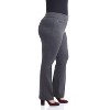 Rekucci Plus Size Comfort Knit Straight Leg Pants for Curvy Women with Tummy Control - 2 of 4