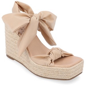 Journee Collection Women's Surria Espadrille Platform Wedge Sandals - 1 of 4