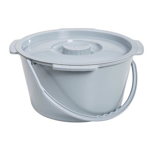 Drive Medical 7.5 Qt Commode Pail With Lid - 1 of 3