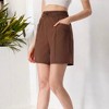 Anna-Kaci Women's Mid-Length Elastic Waist Shorts with Side Pockets Lightweight for Everyday Wear - 3 of 4