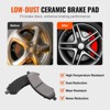 VEVOR Front and Rear Brake Kit for 06-2018 Dodge Ram 1500, 07-2009 Dodge Durango Chrysler Aspen, Drilled and Slotted Brake Rotors Ceramic Brake Pads - 4 of 4