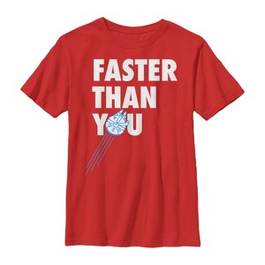 Boy's Star Wars Faster Than You Millennium Falcon T-Shirt - 1 of 3