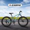 24" Fat Tire Bike: Adult/Youth Full Shimano 7-Speed, Dual Disc Brake, Carbon Steel Frame, Front Suspension - Mountain Trail & Urban Commuter Bike - 4 of 4