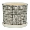 Sagebrook Home Set of Two 6"H/8"H Ceramic Abstract Tiled Design Planters for Living - 2 of 4